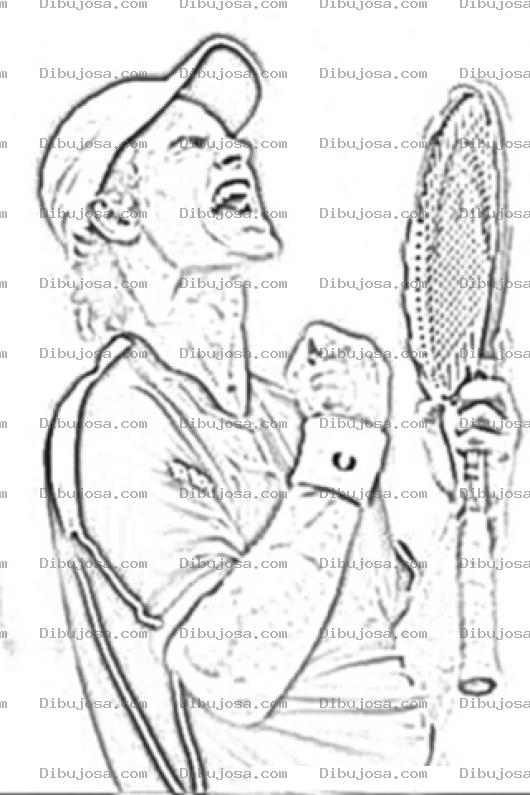 Dibujo para colorear Andy Murray Pagina Para Colorear