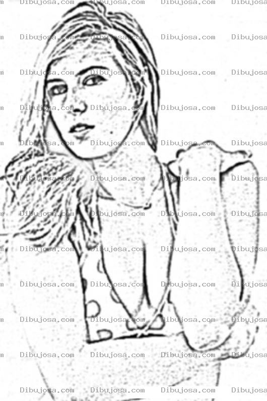 Dibujo para colorear Maria Sharapova Dibujo Para Colorear