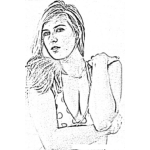 Dibujo para colorear Maria Sharapova Dibujo Para Colorear