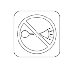 Dibujo para colorear Signo De No Hacer Ruido Para Colorear