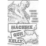 Dibujo para colorear Machine Gun Kelly Coloring Page