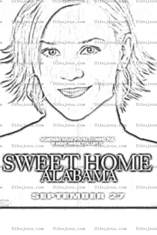 Dibujo para colorear Sweet Home Alabama Coloring Page