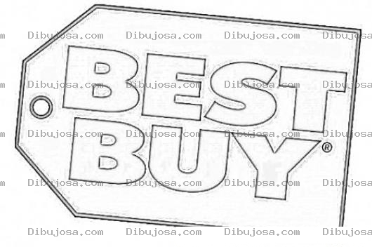 Dibujo para colorear Best Buy Logo Coloring Page