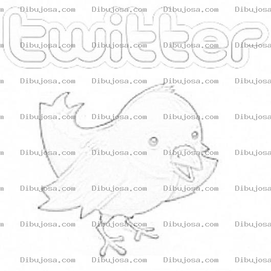 Dibujo para colorear Twitter Coloring Page Para Colorear