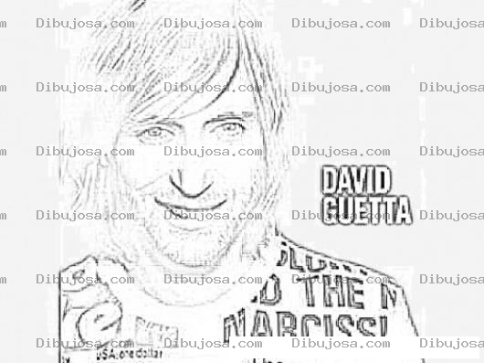 Dibujo para colorear David Guetta Coloring Page Para Imprimir Y Colorear