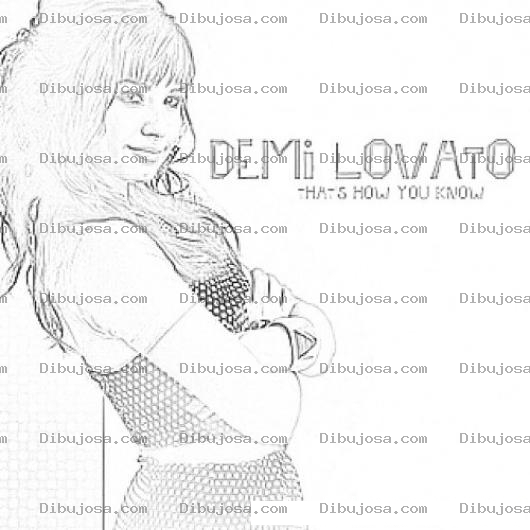Dibujo para colorear Demi Lovato Para Colorear Y Pintar