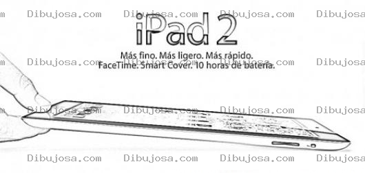 Dibujo para colorear Ipad 2 Coloring Page Dibujo De Ipad Para Pintar Y Colorear