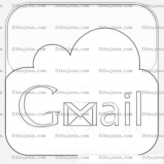 Dibujo para colorear Gmail Coloring Page