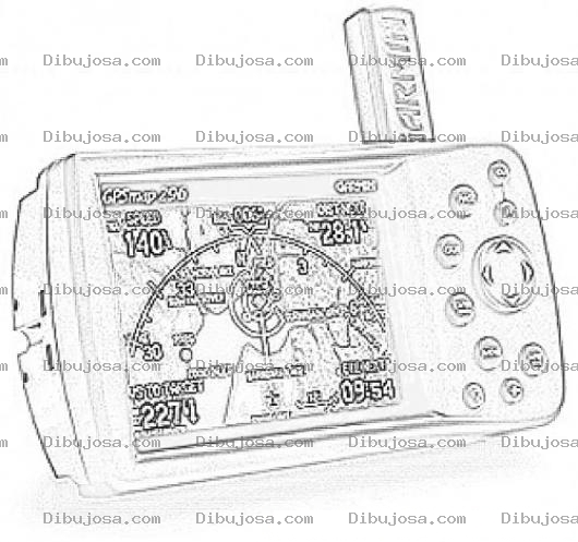 Dibujo para colorear Gps Garmin Coloring Page