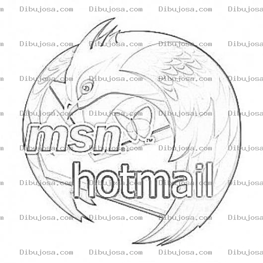 Dibujo para colorear Hotmail Coloring Page Logo De Hotmail Para Colorear Y Pintar