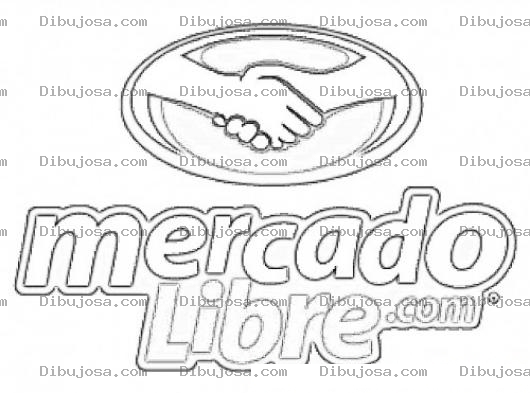 Dibujo para colorear Mercadolibre.com Logo Para Colorear Y Pintar