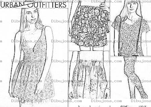Dibujo para colorear Urban Outfitters Coloring Page