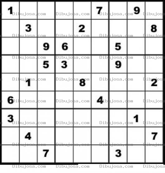 Dibujo para colorear Sudoku para imprimir 4