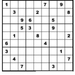 Dibujo para colorear Sudoku para imprimir 4