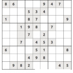 Dibujo para colorear Sudoku para imprimir 12