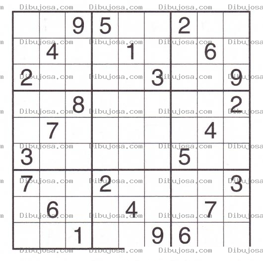 Dibujo para colorear Sudoku para imprimir 13