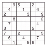 Dibujo para colorear Sudoku para imprimir 13