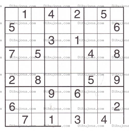 Dibujo para colorear Sudoku para imprimir 14