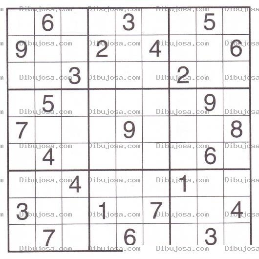 Dibujo para colorear Sudoku para imprimir 18