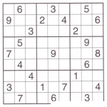 Dibujo para colorear Sudoku para imprimir 18