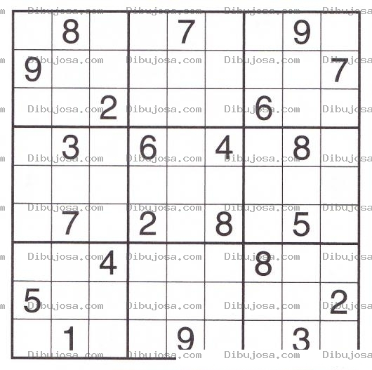 Dibujo para colorear Sudoku para imprimir 19