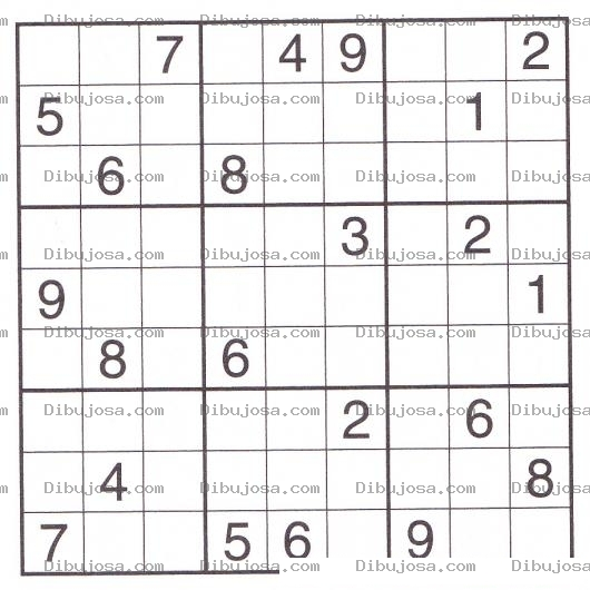 Dibujo para colorear Sudoku para imprimir 20