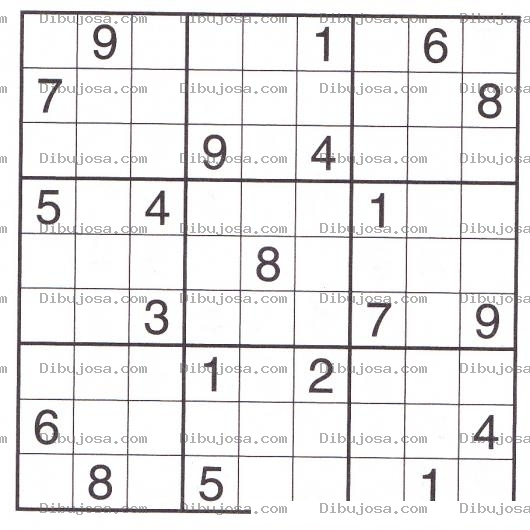 Dibujo para colorear Sudoku para imprimir 24