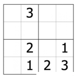 Dibujo para colorear Sudoku Facilito