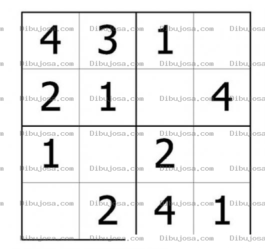 Dibujo para colorear Sudoku Para Principiantes