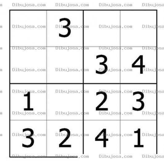 Dibujo para colorear Sudoku Para Aprender