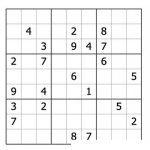 Dibujo para colorear Sudoku para imprimir 27