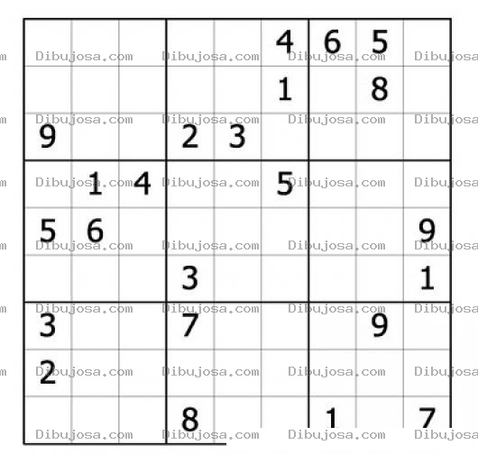 Dibujo para colorear Sudoku para imprimir 28