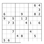 Dibujo para colorear Sudoku para imprimir 32
