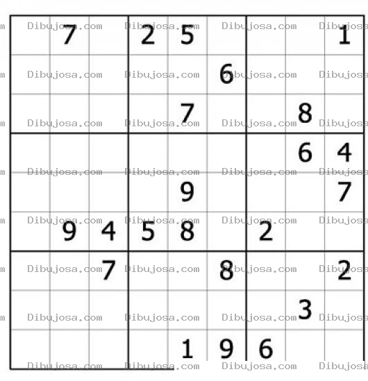 Dibujo para colorear Sudoku para imprimir 35