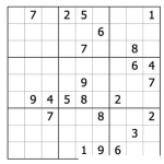 Dibujo para colorear Sudoku para imprimir 35