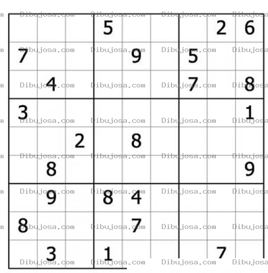 Dibujo para colorear Sudoku para imprimir 36