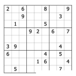 Dibujo para colorear Sudoku para imprimir 37