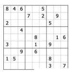 Dibujo para colorear Sudoku para imprimir 38