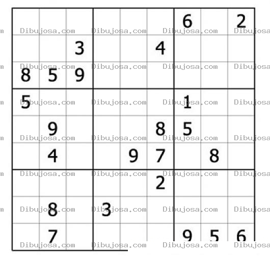 Dibujo para colorear Sudoku para imprimir 39