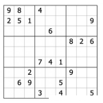 Dibujo para colorear Sudoku para imprimir 41
