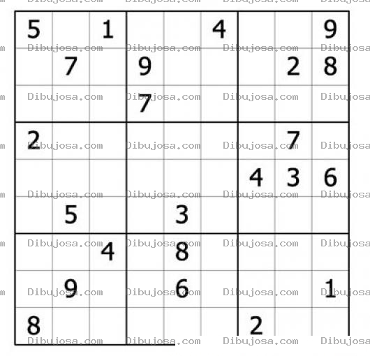 Dibujo para colorear Sudoku para imprimir 45