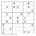 Dibujo para colorear Sudoku para imprimir 46