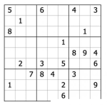 Dibujo para colorear Sudoku para imprimir 47