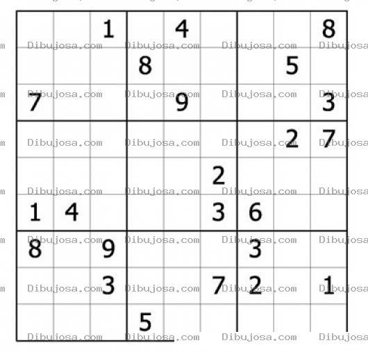 Dibujo para colorear Sudoku para imprimir 49