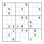 Dibujo para colorear Sudoku para imprimir 51