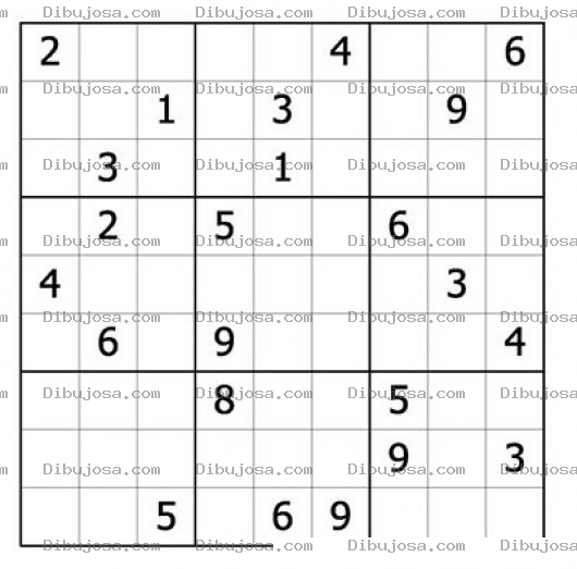 Dibujo para colorear Sudoku para imprimir 52