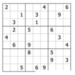 Dibujo para colorear Sudoku para imprimir 52