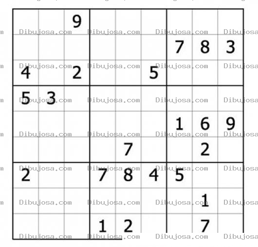 Dibujo para colorear Sudoku para imprimir 53