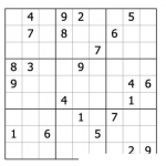 Dibujo para colorear Sudoku para imprimir 54