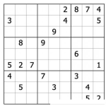 Dibujo para colorear Sudoku para imprimir 56